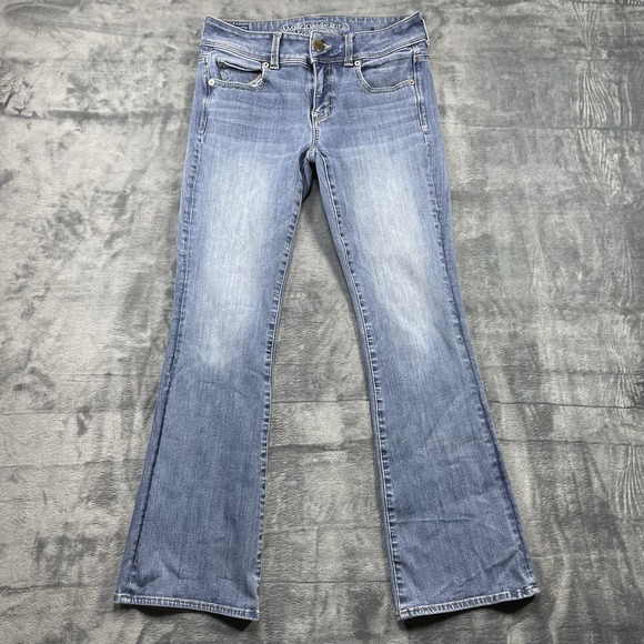 American Eagle Outfitters Denim - American Eagle Womens Jeans Blue Size 4 Short Kick Boot Denim Light wash